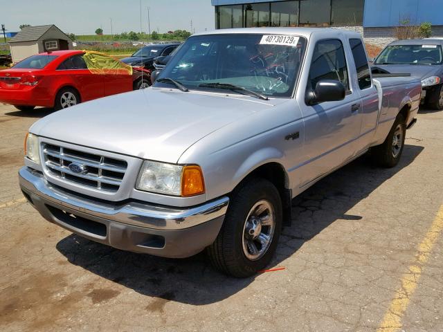 1FTYR44E32PB09231 - 2002 FORD RANGER SUP SILVER photo 2