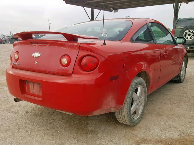 1G1AL15F767692281 - 2006 CHEVROLET COBALT LT RED photo 4