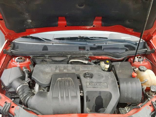 1G1AL15F767692281 - 2006 CHEVROLET COBALT LT RED photo 7