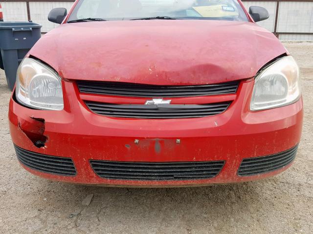 1G1AL15F767692281 - 2006 CHEVROLET COBALT LT RED photo 9