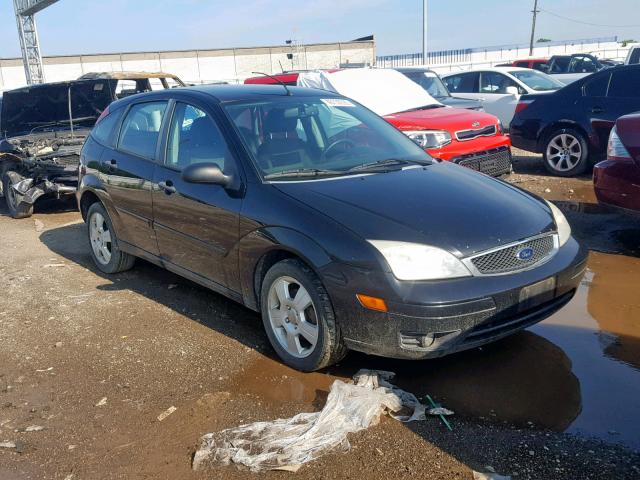 1FAHP37N67W150144 - 2007 FORD FOCUS ZX5 BLACK photo 1