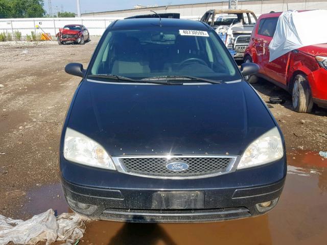 1FAHP37N67W150144 - 2007 FORD FOCUS ZX5 BLACK photo 9