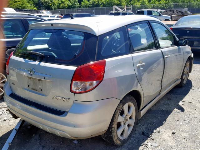 2T1KR32E13C078080 - 2003 TOYOTA MATRIX XR SILVER photo 4