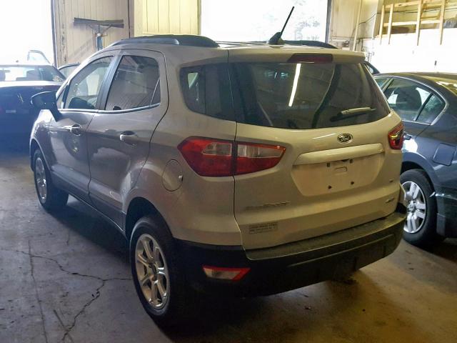 MAJ6P1UL5JC190514 - 2018 FORD ECOSPORT S SILVER photo 3