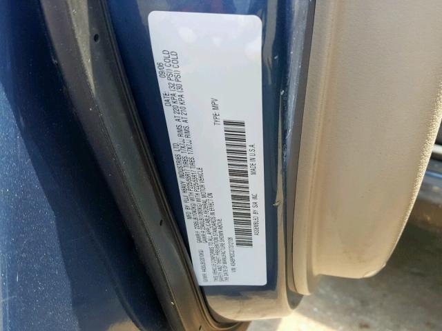 4S4BP62C277312106 - 2007 SUBARU OUTBACK OU BLUE photo 10