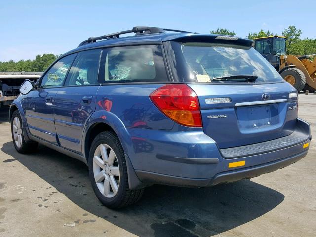 4S4BP62C277312106 - 2007 SUBARU OUTBACK OU BLUE photo 3