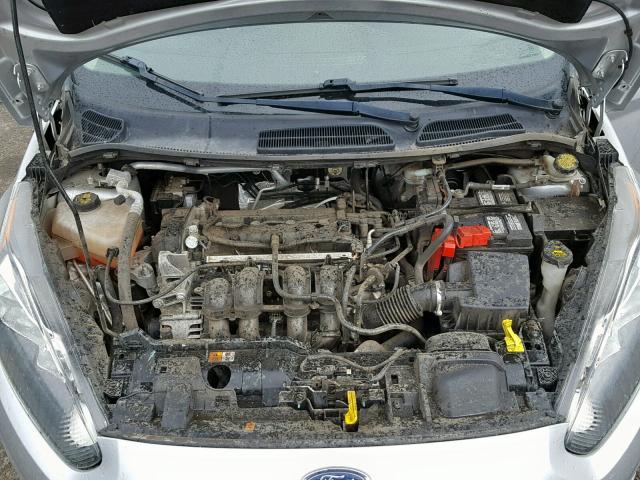 3FADP4TJ1EM180205 - 2014 FORD FIESTA S SILVER photo 7