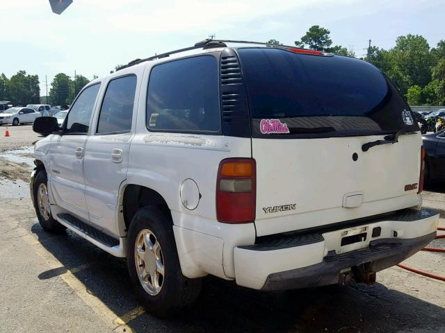 1GKEK63U43J142260 - 2003 GMC YUKON DENA WHITE photo 3