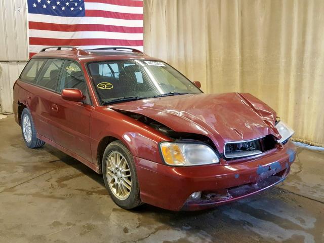 4S3BH635237304437 - 2003 SUBARU LEGACY L MAROON photo 1