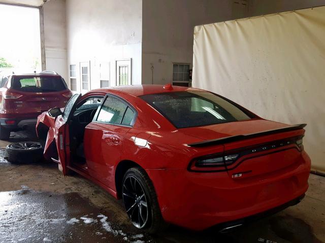 2C3CDXHG1GH237666 - 2016 DODGE CHARGER SX RED photo 3