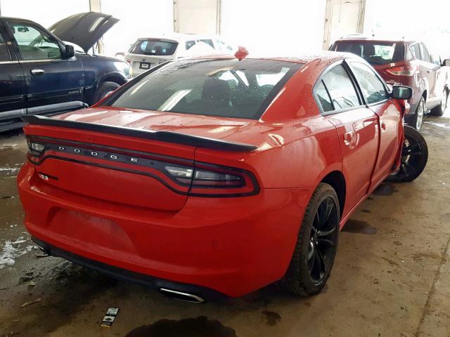 2C3CDXHG1GH237666 - 2016 DODGE CHARGER SX RED photo 4