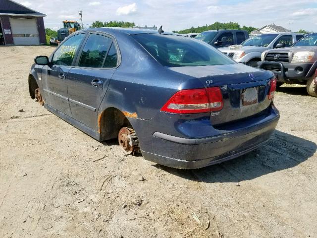 YS3FD46Y271131561 - 2007 SAAB 9-3 2.0T BLUE photo 3