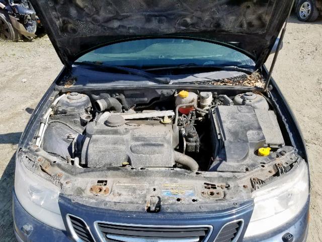 YS3FD46Y271131561 - 2007 SAAB 9-3 2.0T BLUE photo 7