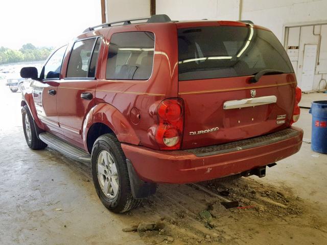 1D8HB58216F138248 - 2006 DODGE DURANGO LI MAROON photo 3