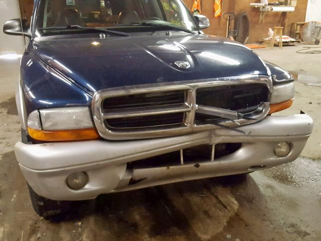 1D4HS58N23F542019 - 2003 DODGE DURANGO SL BLUE photo 9