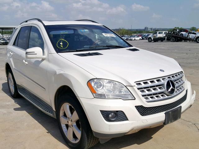 4JGBB5GB3BA673901 - 2011 MERCEDES-BENZ ML 350 WHITE photo 1