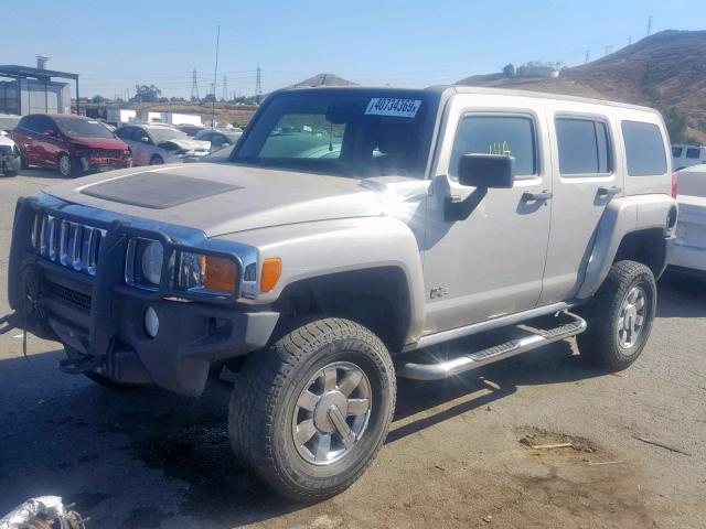 5GTDN13EX78234991 - 2007 HUMMER H3 SILVER photo 2