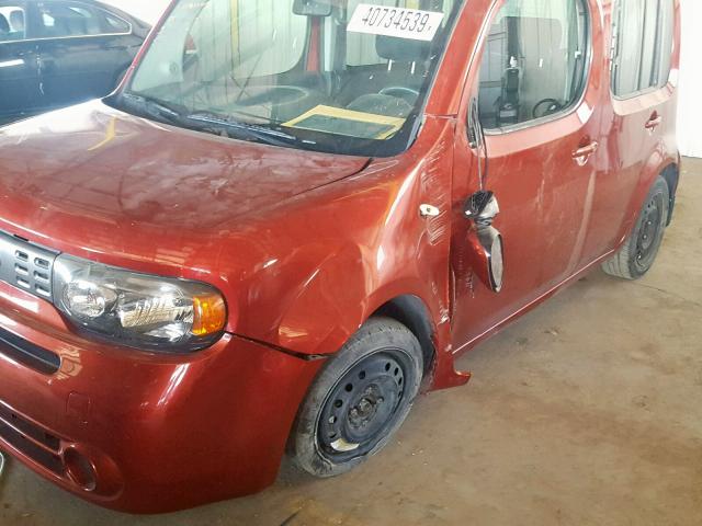 JN8AZ2KRXCT255392 - 2012 NISSAN CUBE BASE RED photo 9