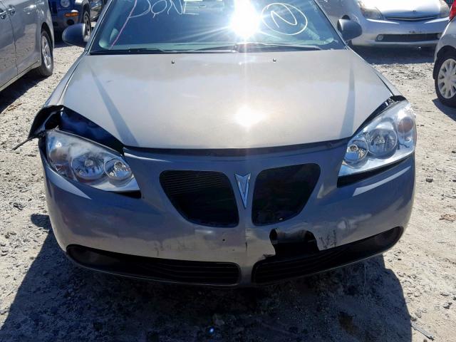 1G2ZF58B274110659 - 2007 PONTIAC G6 VALUE L BLUE photo 9