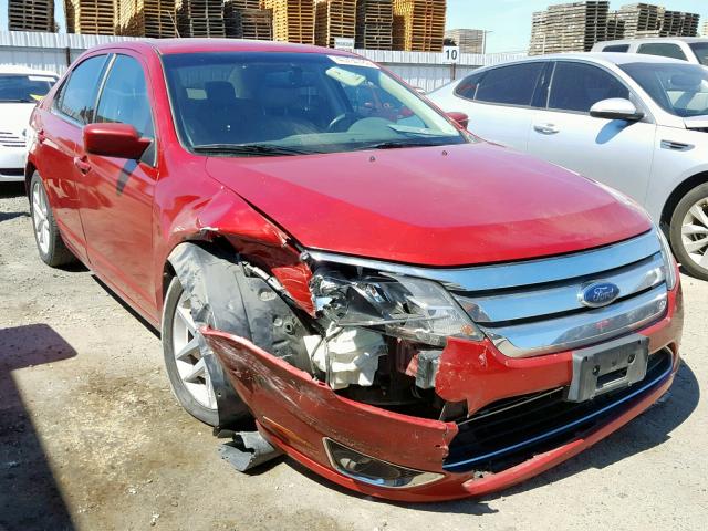 3FAHP0JA1AR247122 - 2010 FORD FUSION SEL RED photo 1