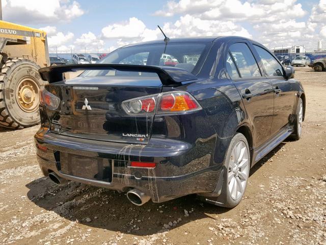 JA32V6FV9BU602132 - 2011 MITSUBISHI LANCER RAL BLACK photo 4