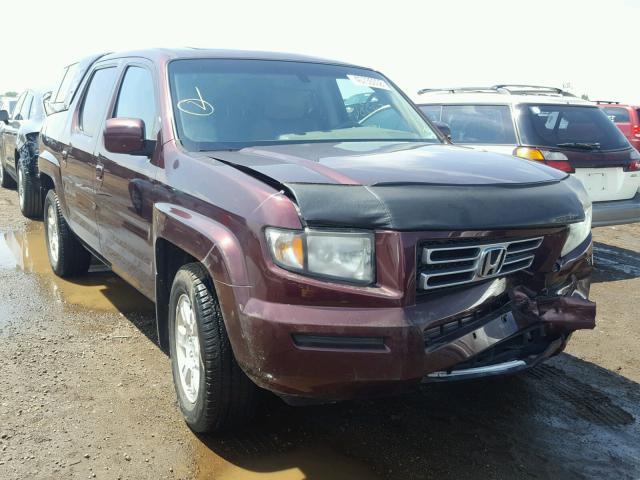 2HJYK16598H508699 - 2008 HONDA RIDGELINE MAROON photo 1