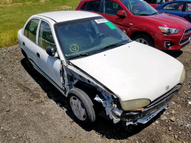 KMHVF24N9VU353533 - 1997 HYUNDAI ACCENT GL WHITE photo 1