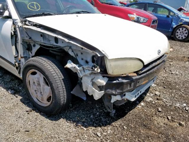 KMHVF24N9VU353533 - 1997 HYUNDAI ACCENT GL WHITE photo 9