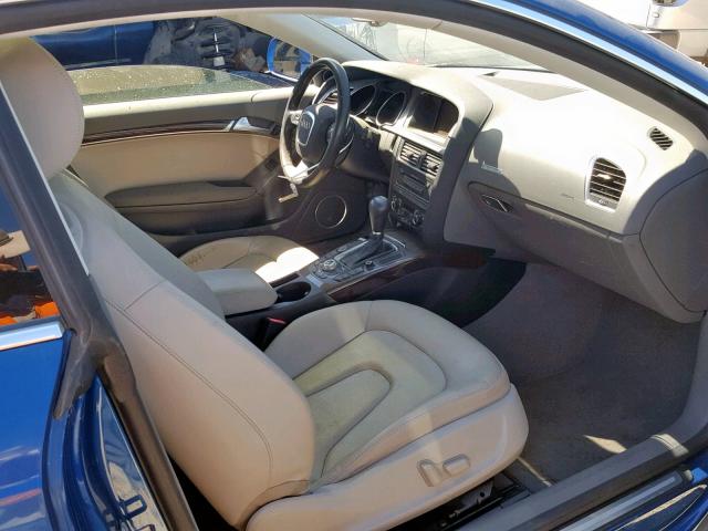 WAUDK78T38A045987 - 2008 AUDI A5 QUATTRO BLUE photo 5