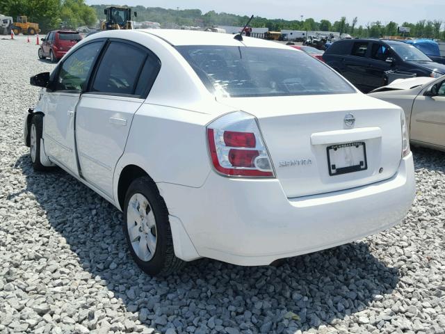 3N1AB61E78L627159 - 2008 NISSAN SENTRA 2.0 WHITE photo 3