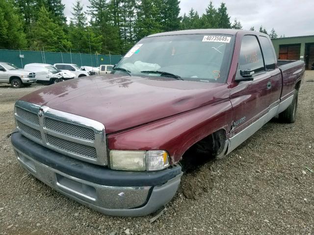 3B7KC23682M263901 - 2002 DODGE RAM 2500 MAROON photo 2