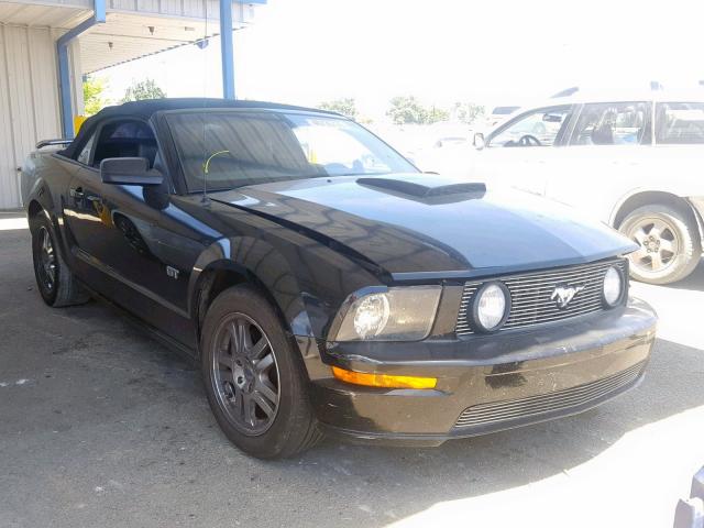 1ZVHT85H085163136 - 2008 FORD MUSTANG GT BLACK photo 1