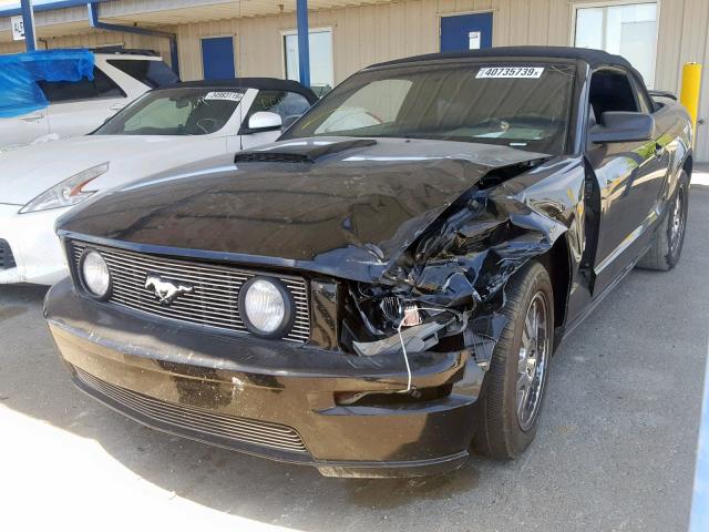 1ZVHT85H085163136 - 2008 FORD MUSTANG GT BLACK photo 2