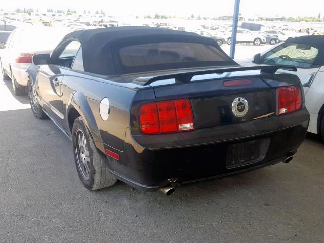 1ZVHT85H085163136 - 2008 FORD MUSTANG GT BLACK photo 3