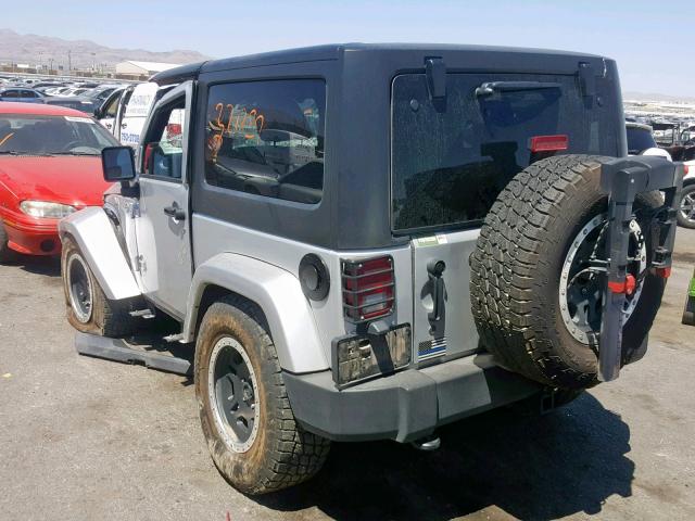 1C4GJWBG0CL222842 - 2012 JEEP WRANGLER S SILVER photo 3