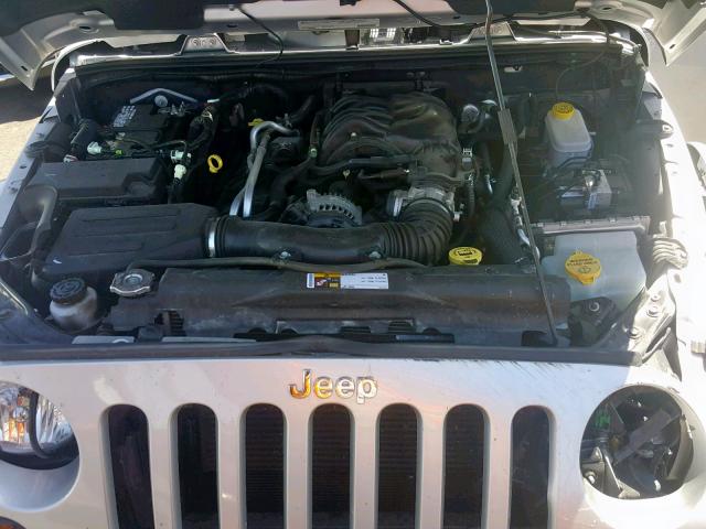 1C4GJWBG0CL222842 - 2012 JEEP WRANGLER S SILVER photo 7