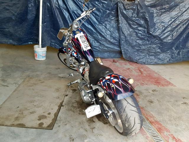 5J11NBJ154W000748 - 2004 BIG DOG CHOPPER BLUE photo 3