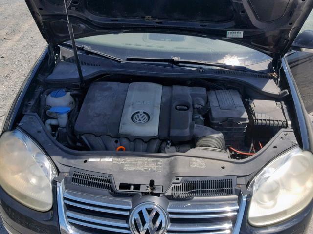 3VWSF71K55M623163 - 2005 VOLKSWAGEN NEW JETTA BLACK photo 7