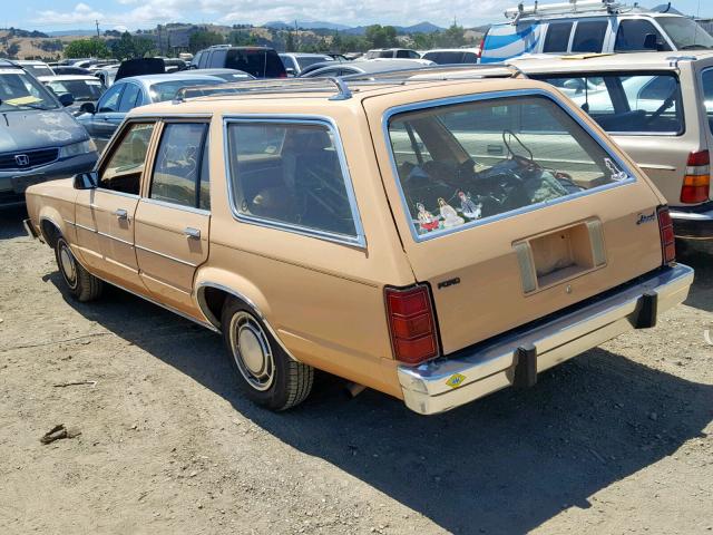 9K94T159146 - 1979 FORD FAIRMONT YELLOW photo 3