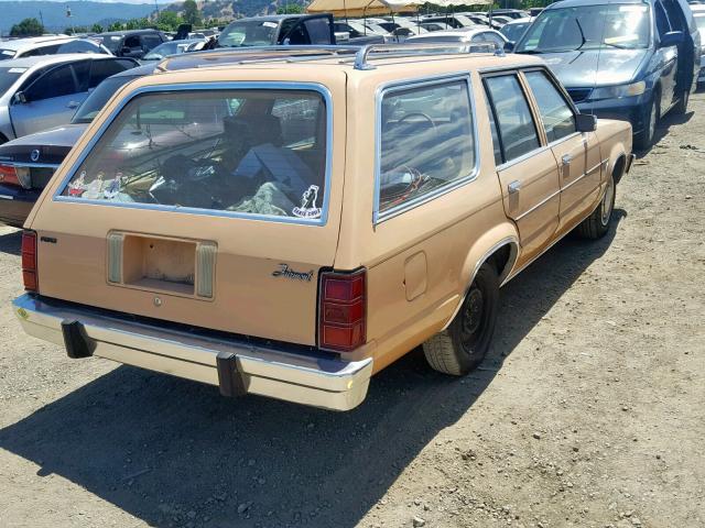 9K94T159146 - 1979 FORD FAIRMONT YELLOW photo 4