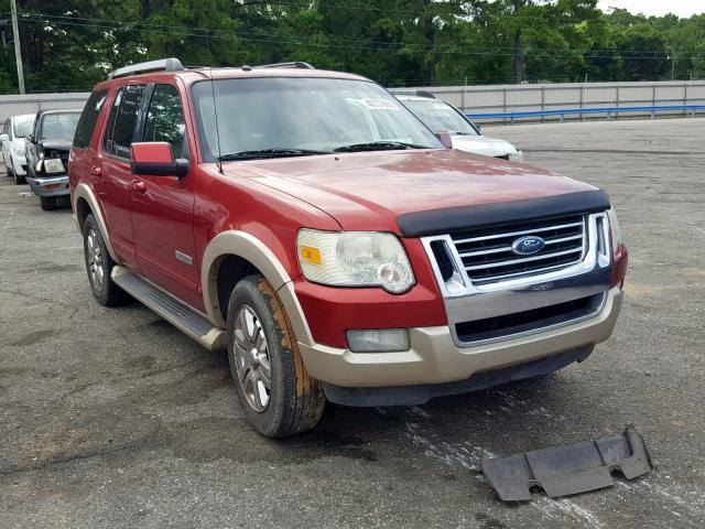 1FMEU64E07UA91689 - 2007 FORD EXPLORER E RED photo 1