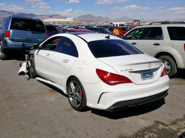 WDDSJ5CBXFN180251 - 2015 MERCEDES-BENZ CLA 45 AMG WHITE photo 3