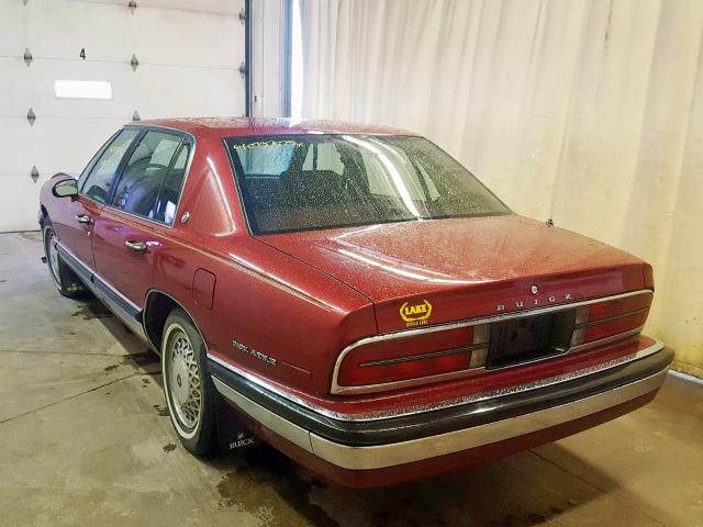 1G4CW53L2P1620976 - 1993 BUICK PARK AVENU MAROON photo 3