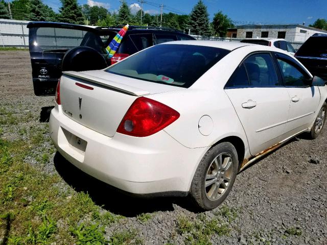 1G2ZF55B364193523 - 2006 PONTIAC G6 SE WHITE photo 4