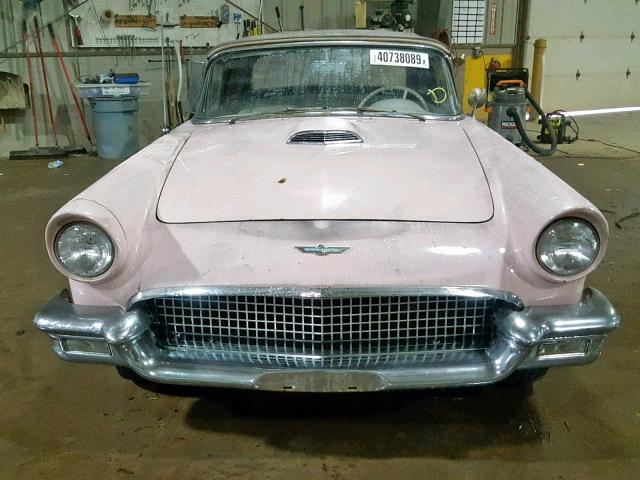 D7FH215280 - 1957 FORD T BIRD PINK photo 9