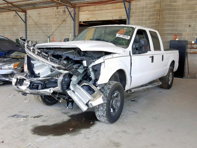 1FT7W2B69DEA59700 - 2013 FORD F250 SUPER WHITE photo 2