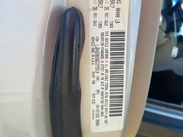 1J8HG58266C275910 - 2006 JEEP COMMANDER SILVER photo 10