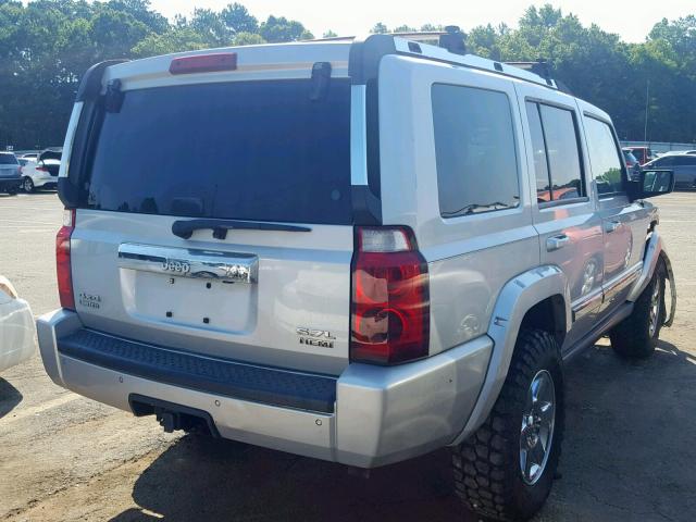 1J8HG58266C275910 - 2006 JEEP COMMANDER SILVER photo 4