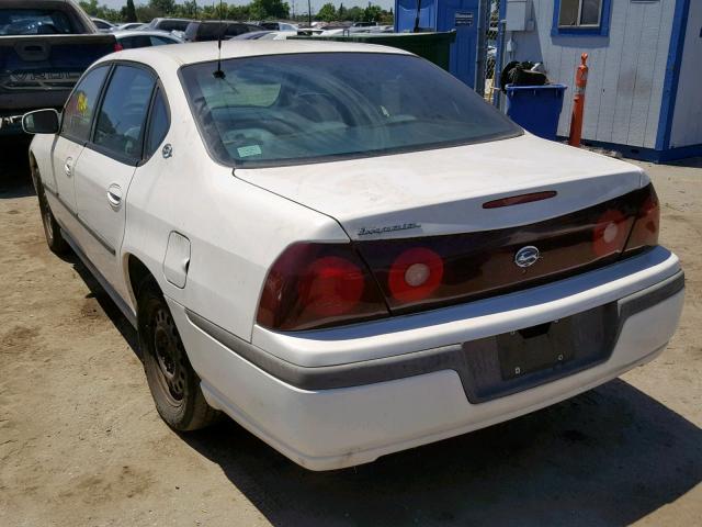 2G1WF52E519339139 - 2001 CHEVROLET IMPALA WHITE photo 3