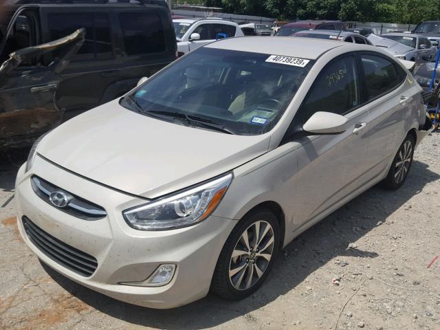 KMHCU4AE3GU132297 - 2016 HYUNDAI ACCENT SE WHITE photo 2